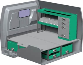 Ford connect van racking #7